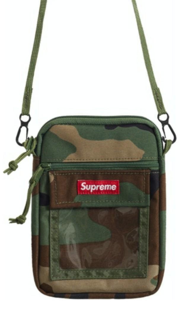 Supreme utility cheap pouch woodland camo