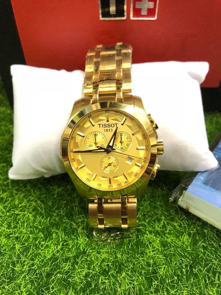 Tissot gold outlet watch men