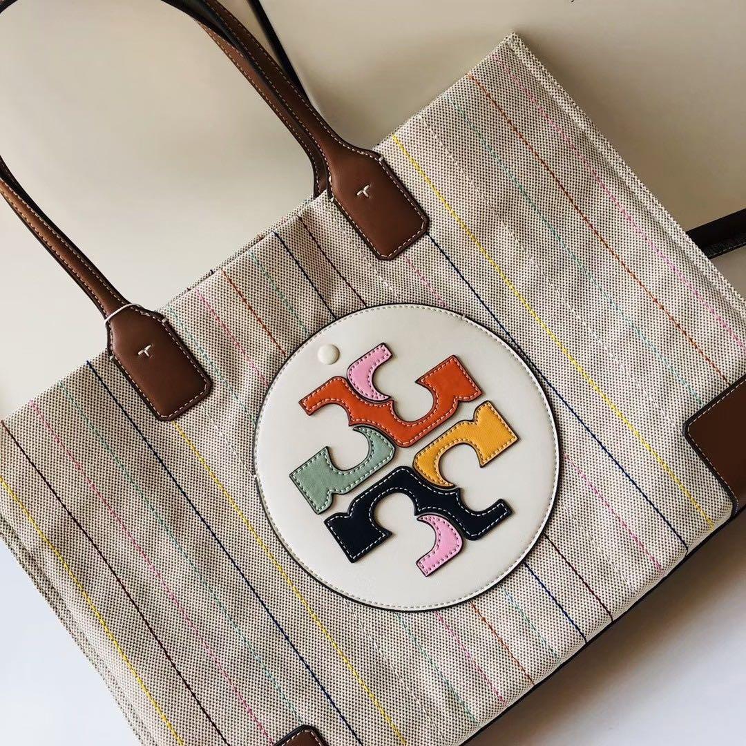 ella multi stitch tote bolsa