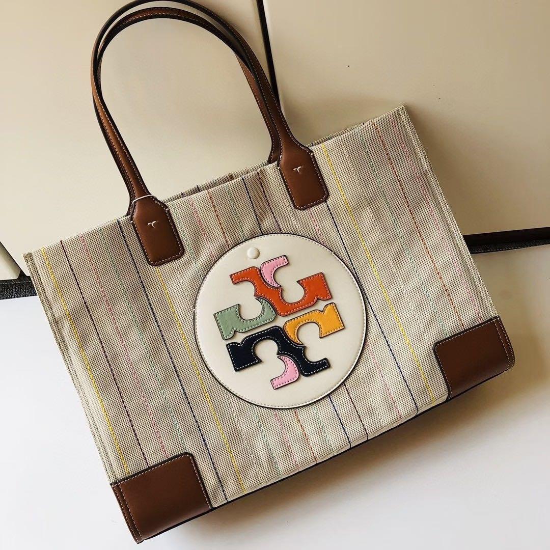 ella multi stitch tote bag