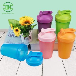 Sport Shaker Bottle 400ML Whey Protein Powder Mixing Bottle Sport Fitness  Gym Shaker Outdoor Portable Plastic