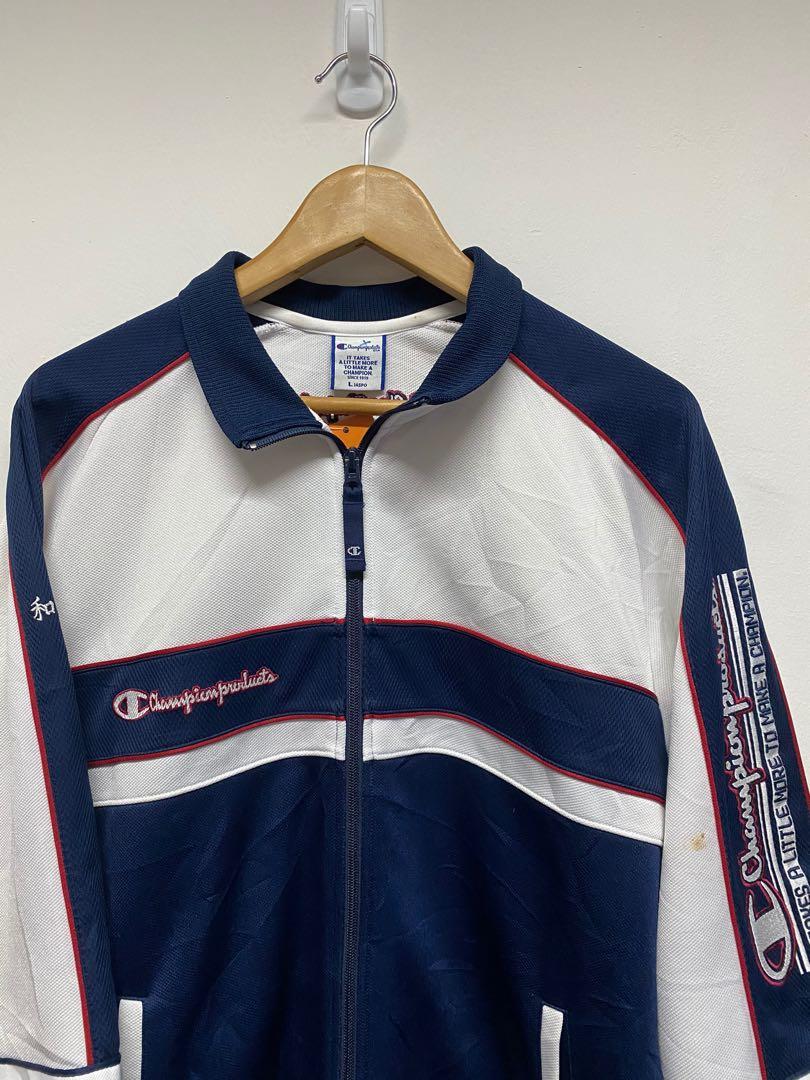 Men's champion side tape track jacket top