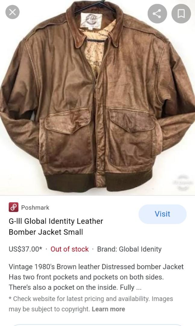 G Brand Leather Jacket