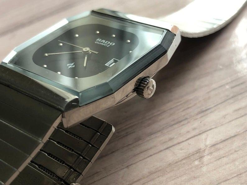 Vintage Rado Quartz 711.2011.4 Water Sealed Gents Wrist Watch Swiss Made