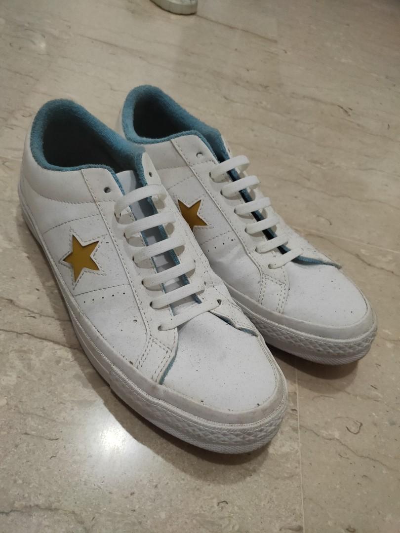 white leather converse 5