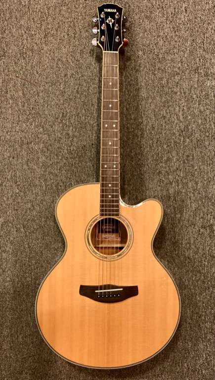 Yamaha CPX700 II Solid Top Acoustic Guitar Hobbies Toys Music