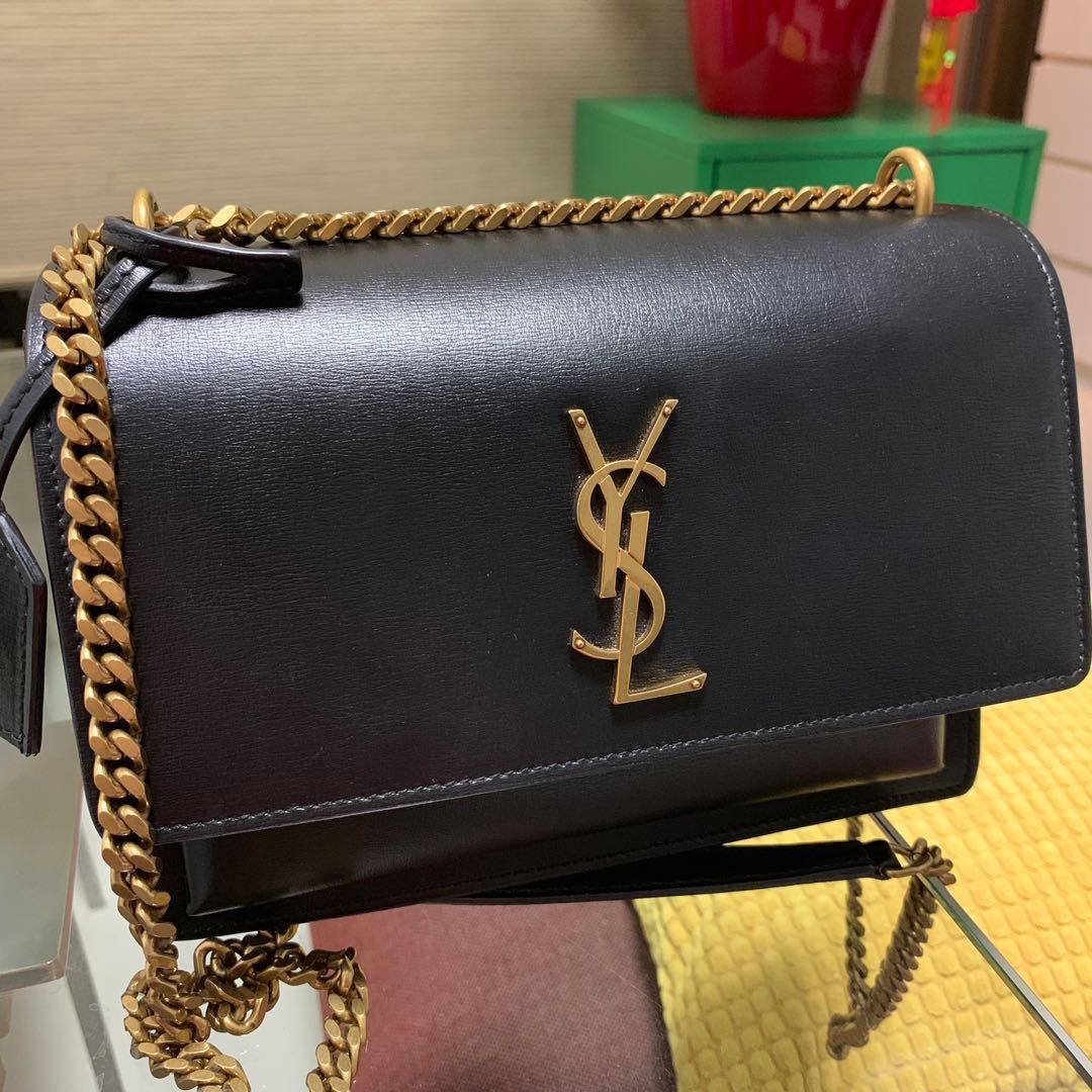 Ysl sunset on sale medium smooth leather