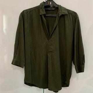 ZARA green shirt