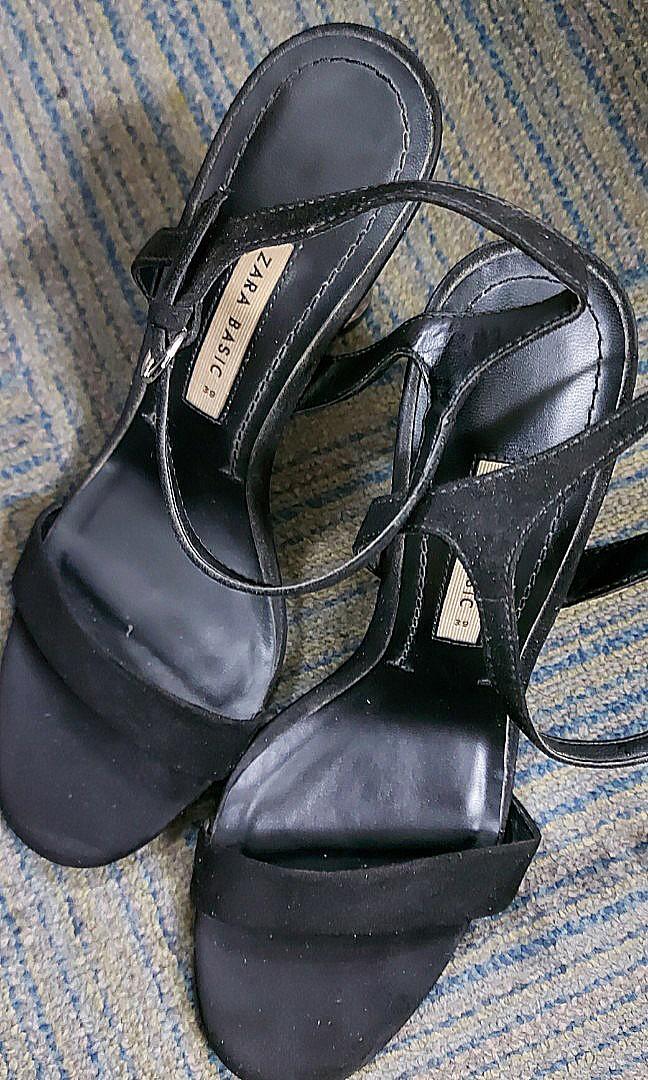 zara lucite heels