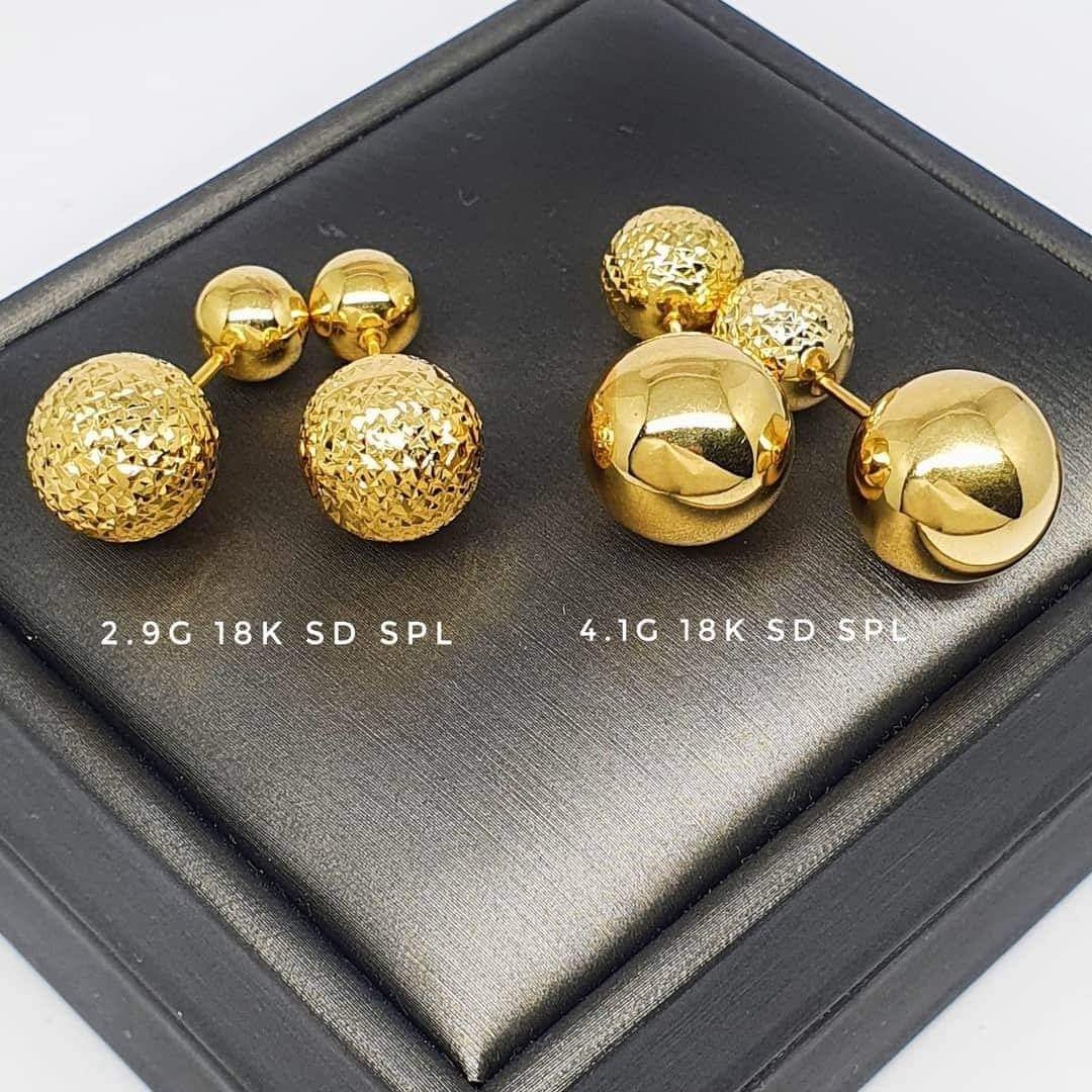 dior earrings gold