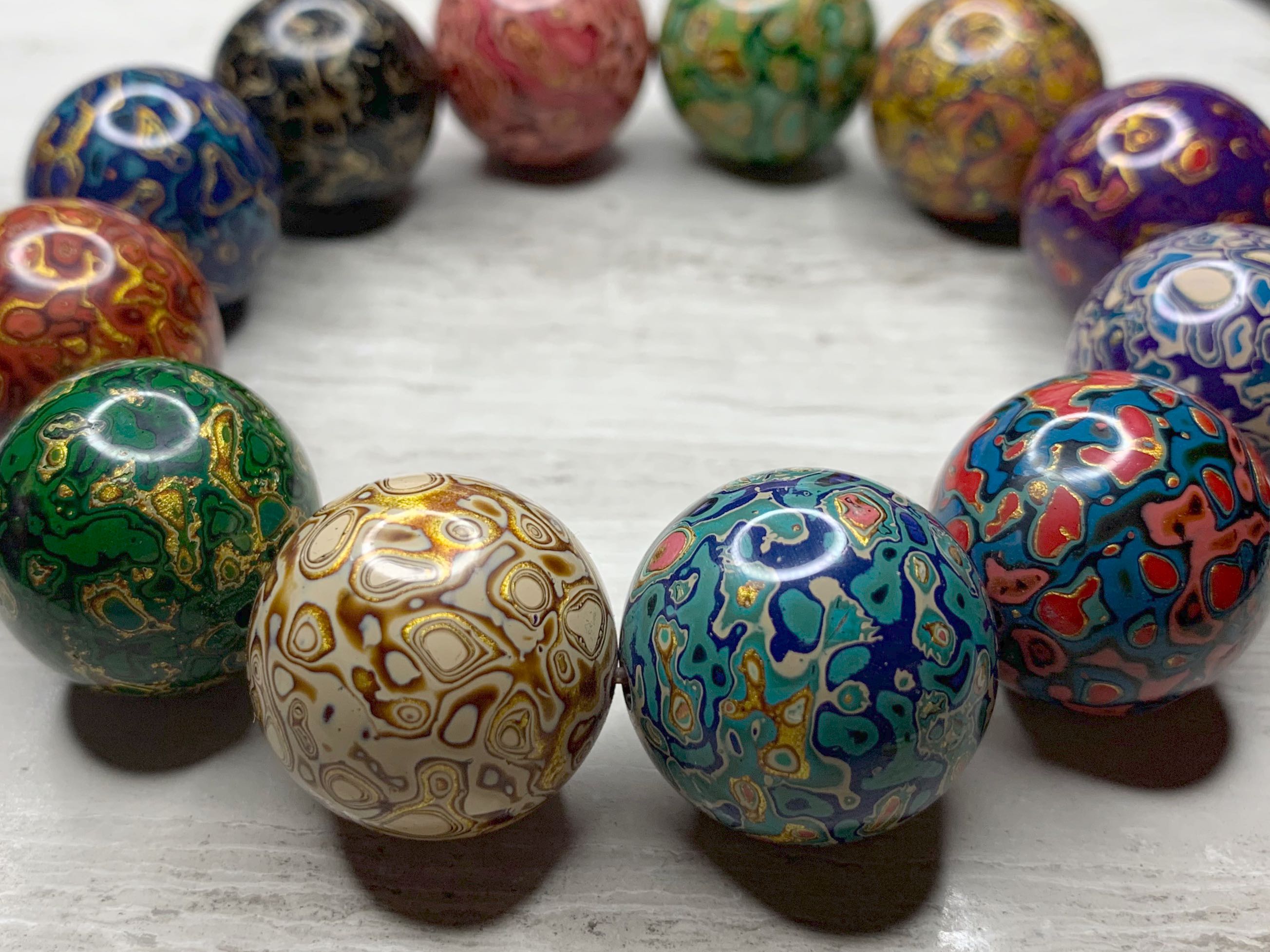 收藏級大漆珠（20mm), 興趣及遊戲, 手作＆自家設計, 工藝用品及工具