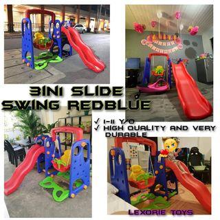 garden swing and slide set