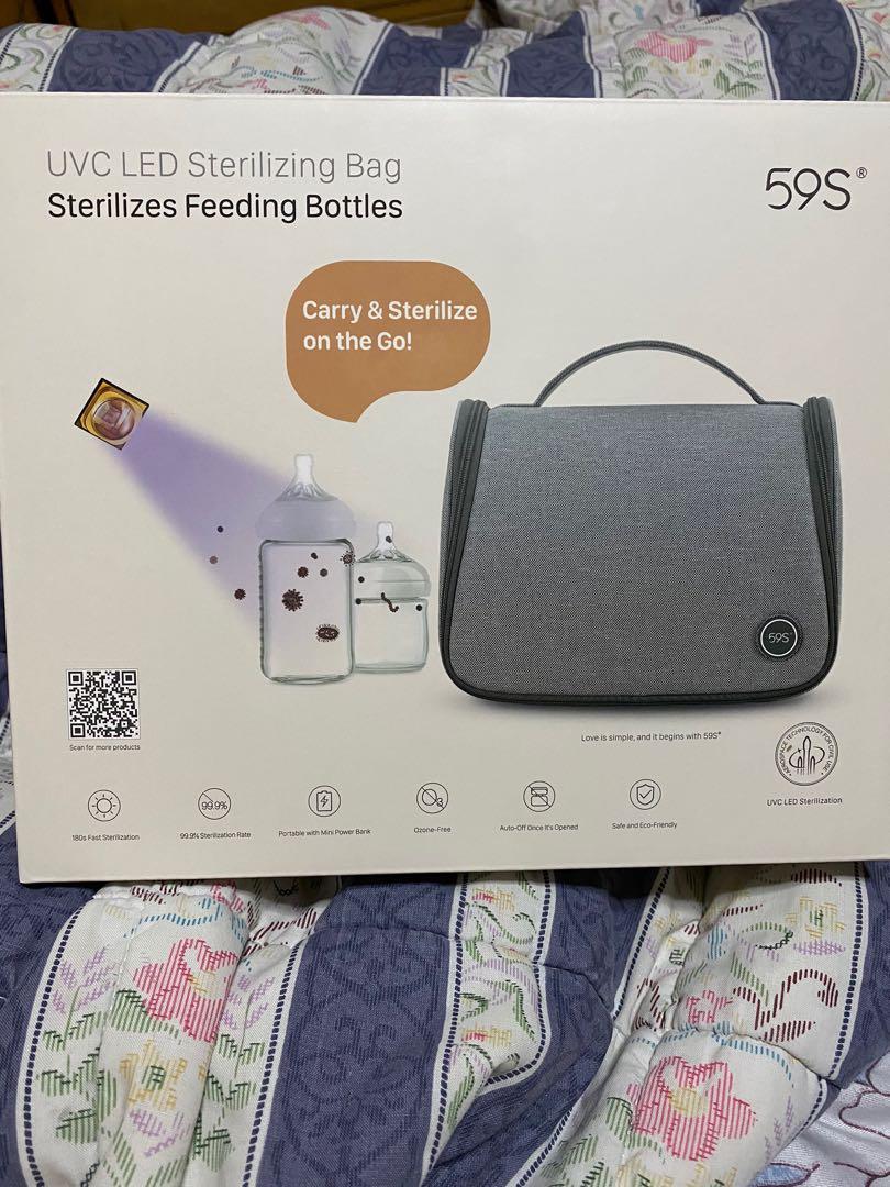 REPRICE 59S UVC Sterilizing Bag (Category: Purses & Pouches) located in Binan City. Submitted by brlt_ay (Listing ID 1028332638, Image 2). Description: 59S Uv Sterilizing Bag - covid essential -for baby bottles, cups or even phone and accessories you bring - auto off -kills virus from your belongings RFS: Ordered 2 items. Not gonna use the other one OPENED FOR CHARGING PURPOSE ONLY.
