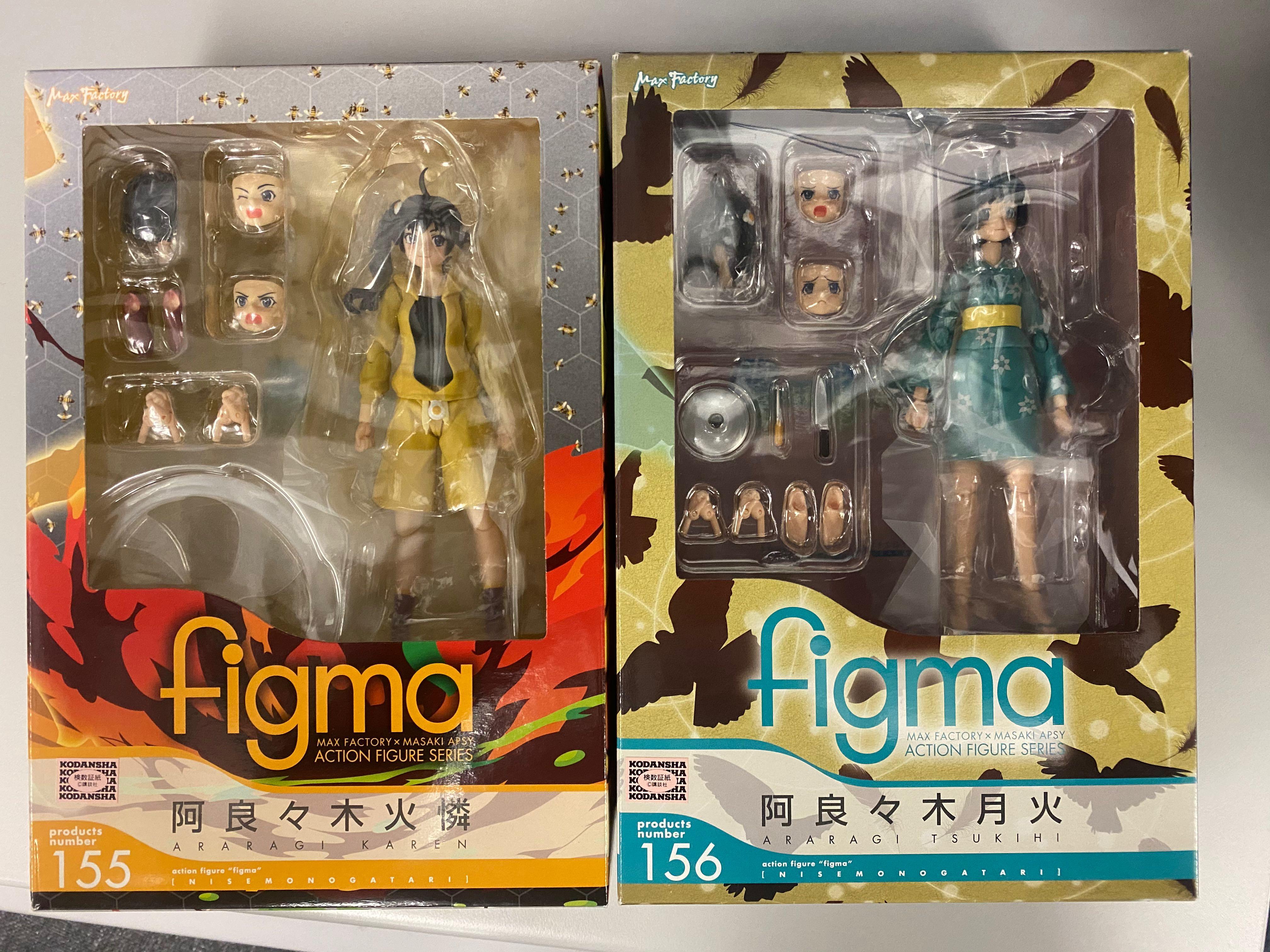 全新未開封goodsmile Figma 物語系列阿良良木火憐阿良良木月火 玩具 遊戲類 玩具 Carousell