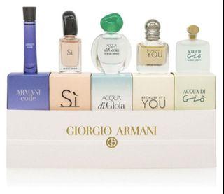 giorgio armani miniature woman collection