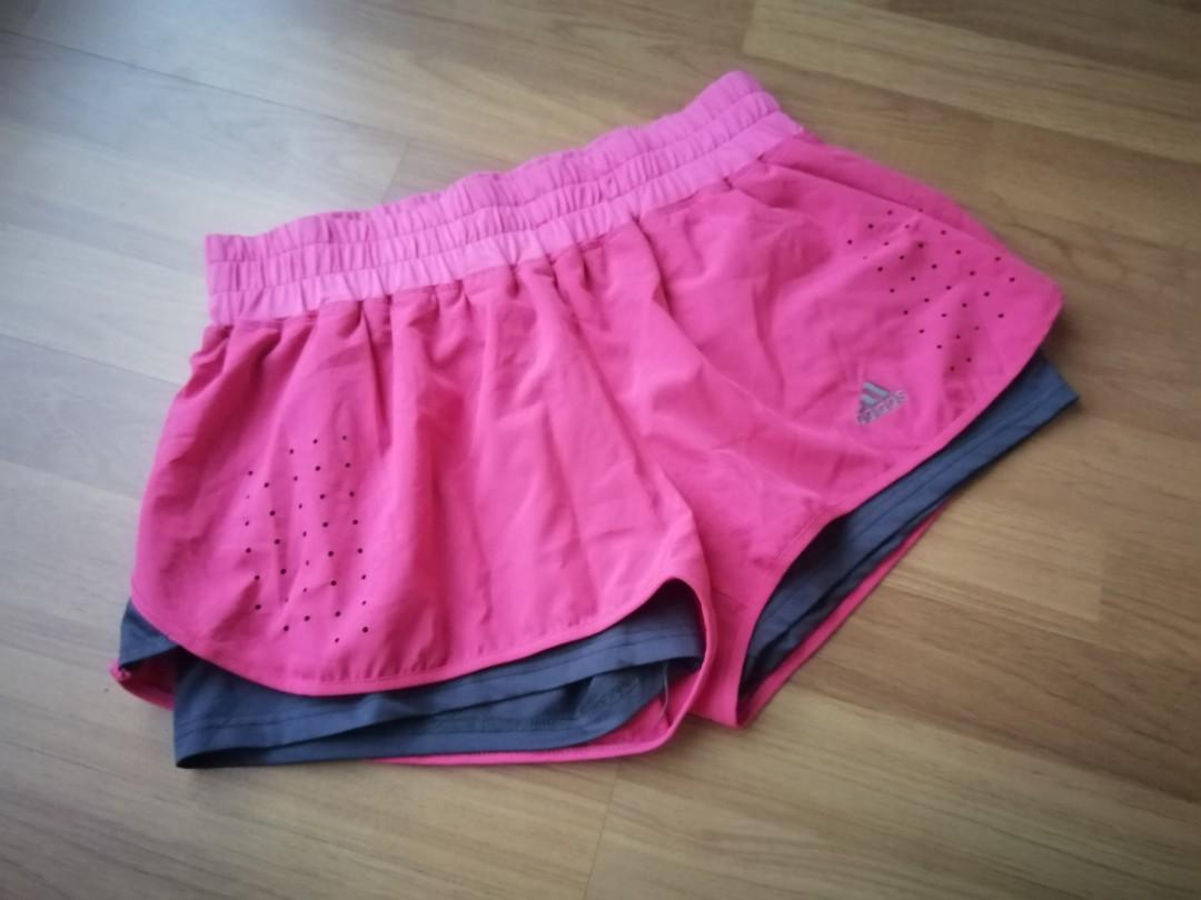 adidas double layer shorts