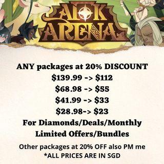 AFK Arena cheap top up discounted Diamonds