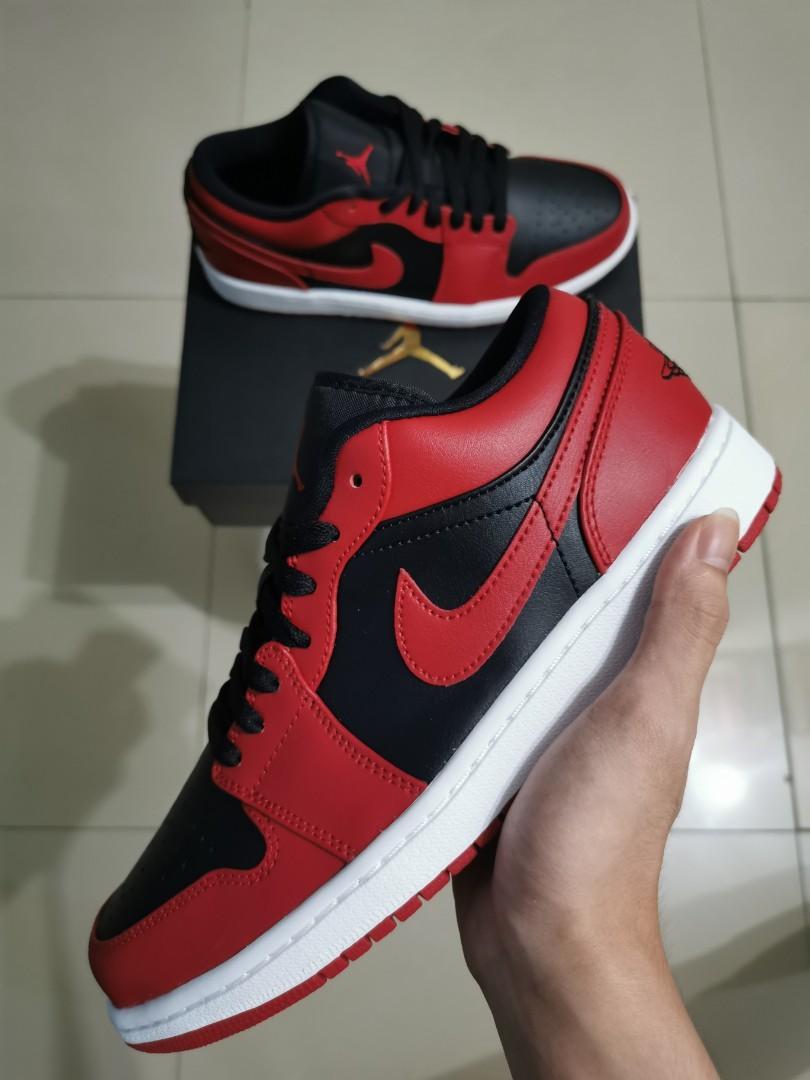 Air Jordan 1 Low Reverse Bred Men S Fashion Footwear Sneakers On Carousell