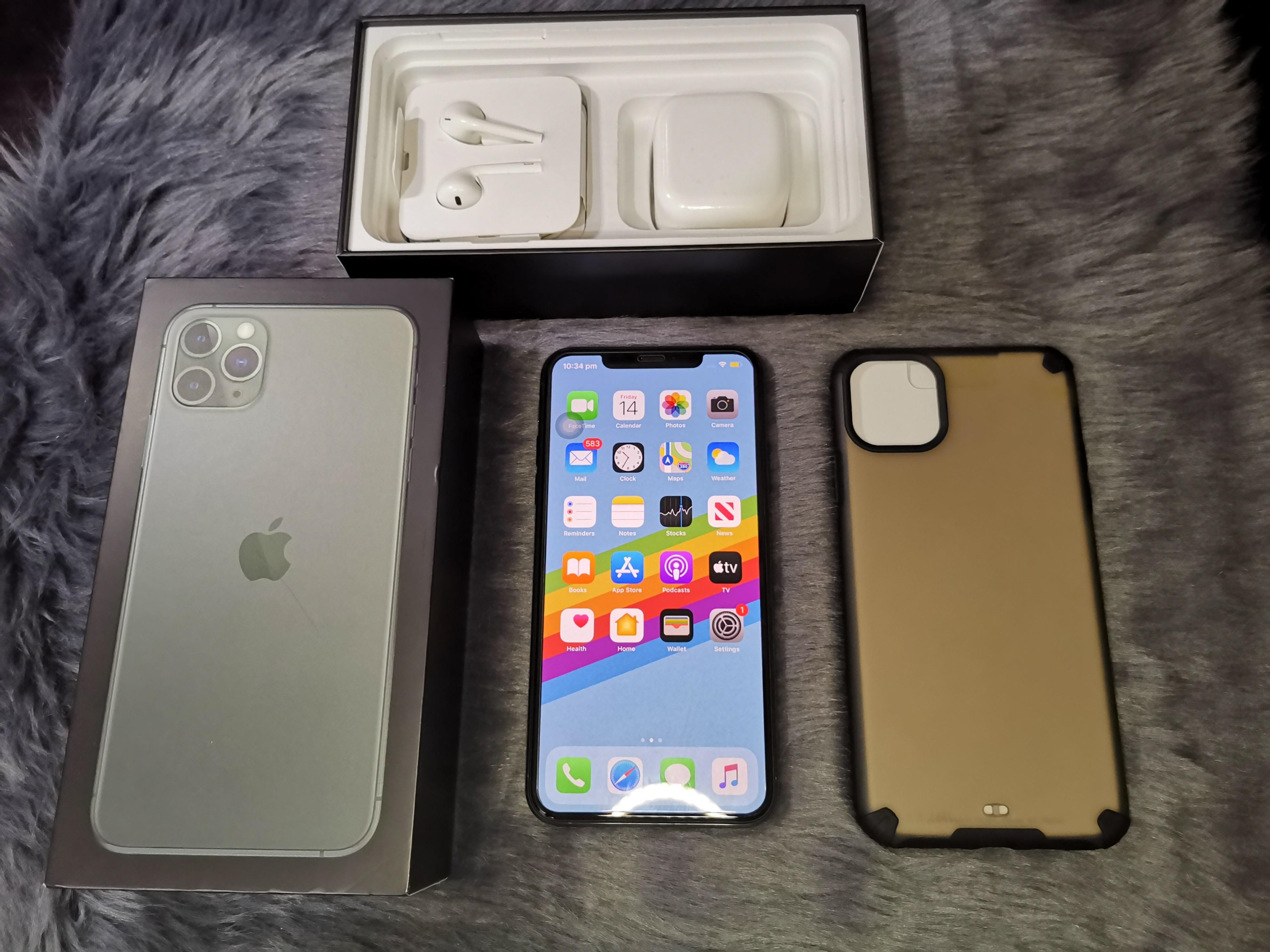 Apple Iphone 11 Pro Max 256gb Factory Unlocked Midnight Green Complete Mobile Phones Gadgets Mobile Phones Iphone Iphone 11 Series On Carousell