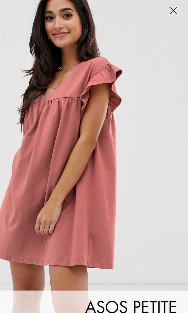 Pink babydoll dress womens Outlet