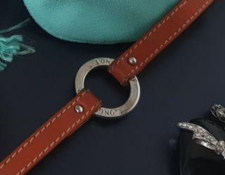   longchamp leather  bracelet authentic