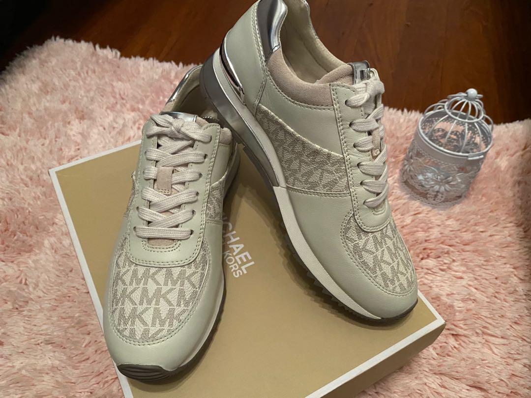 michael kors metallic trainers