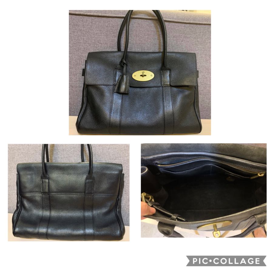 mulberry black pouch