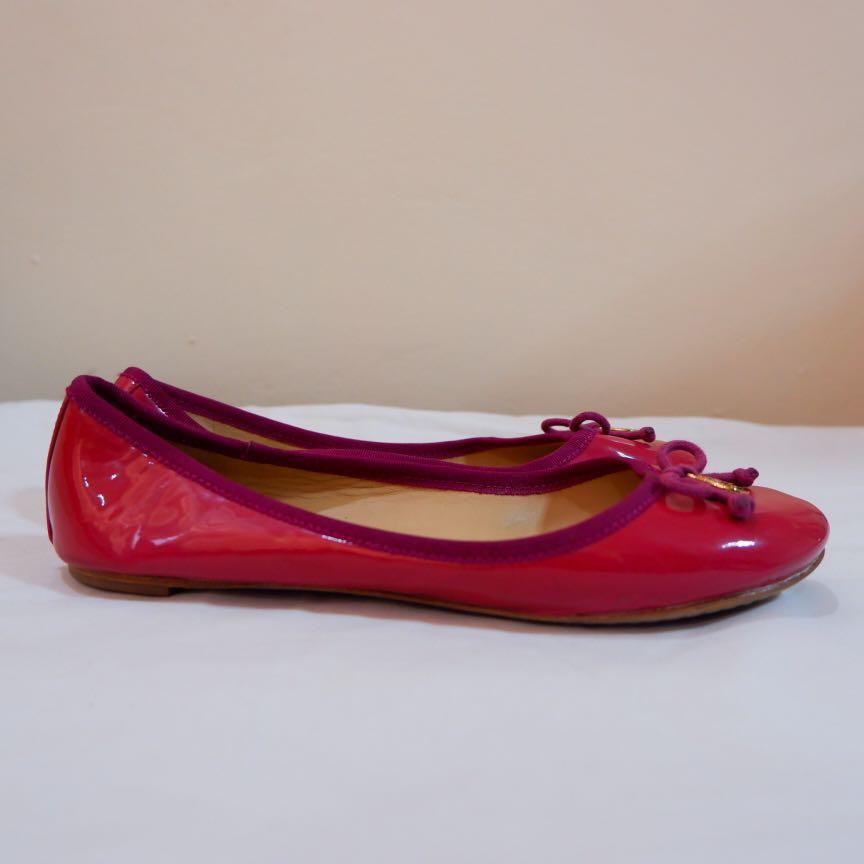 Tory Burch Ballerina Flats Hot Pink Women s Fashion Footwear
