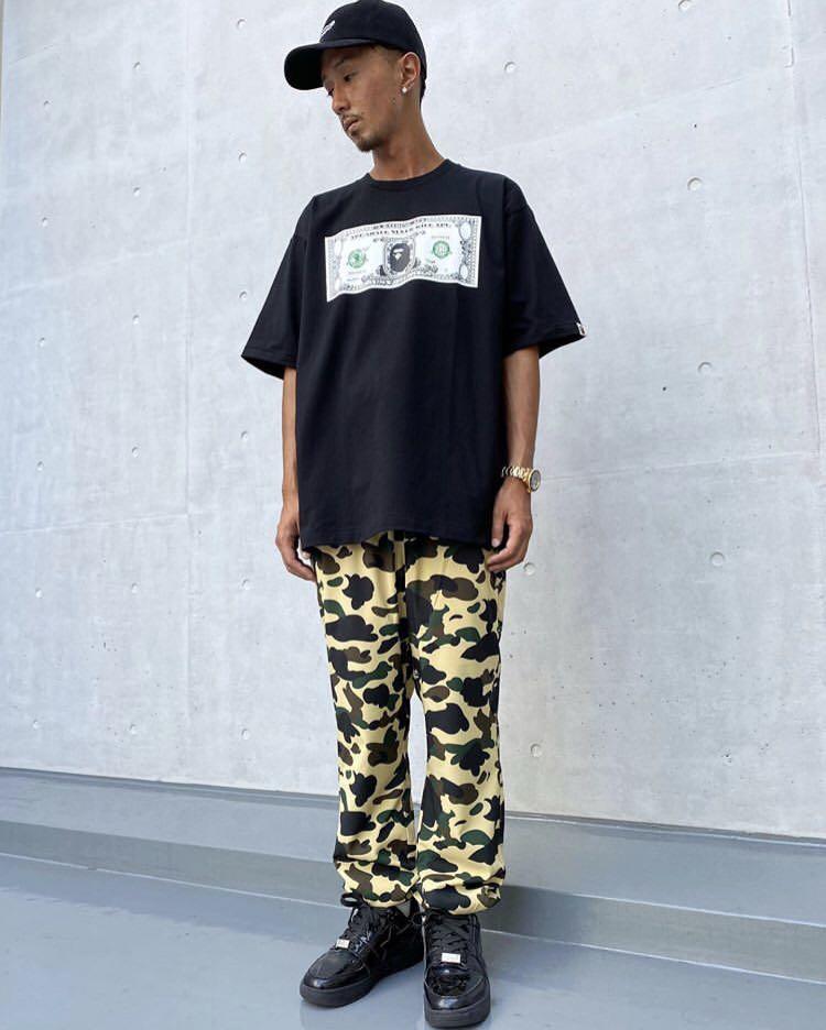 camo pants bape