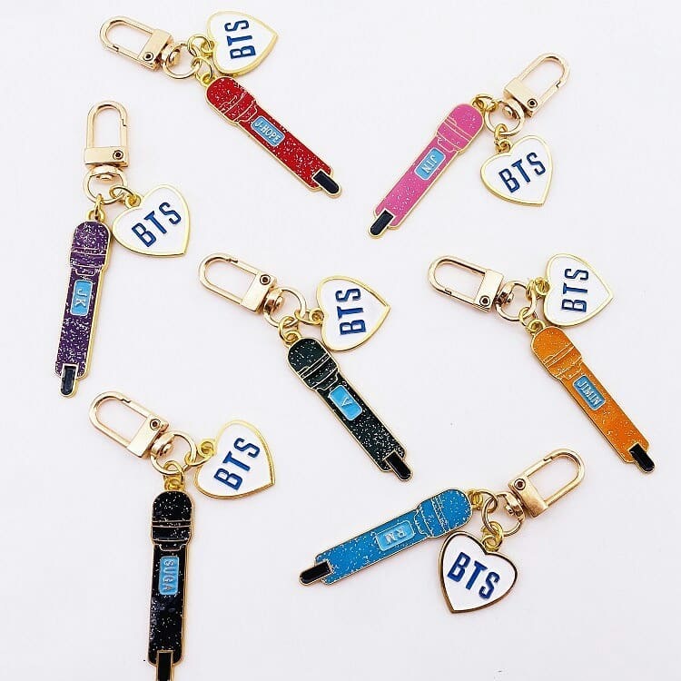 BTS Microphone Keychain Hobbies Toys Collectibles