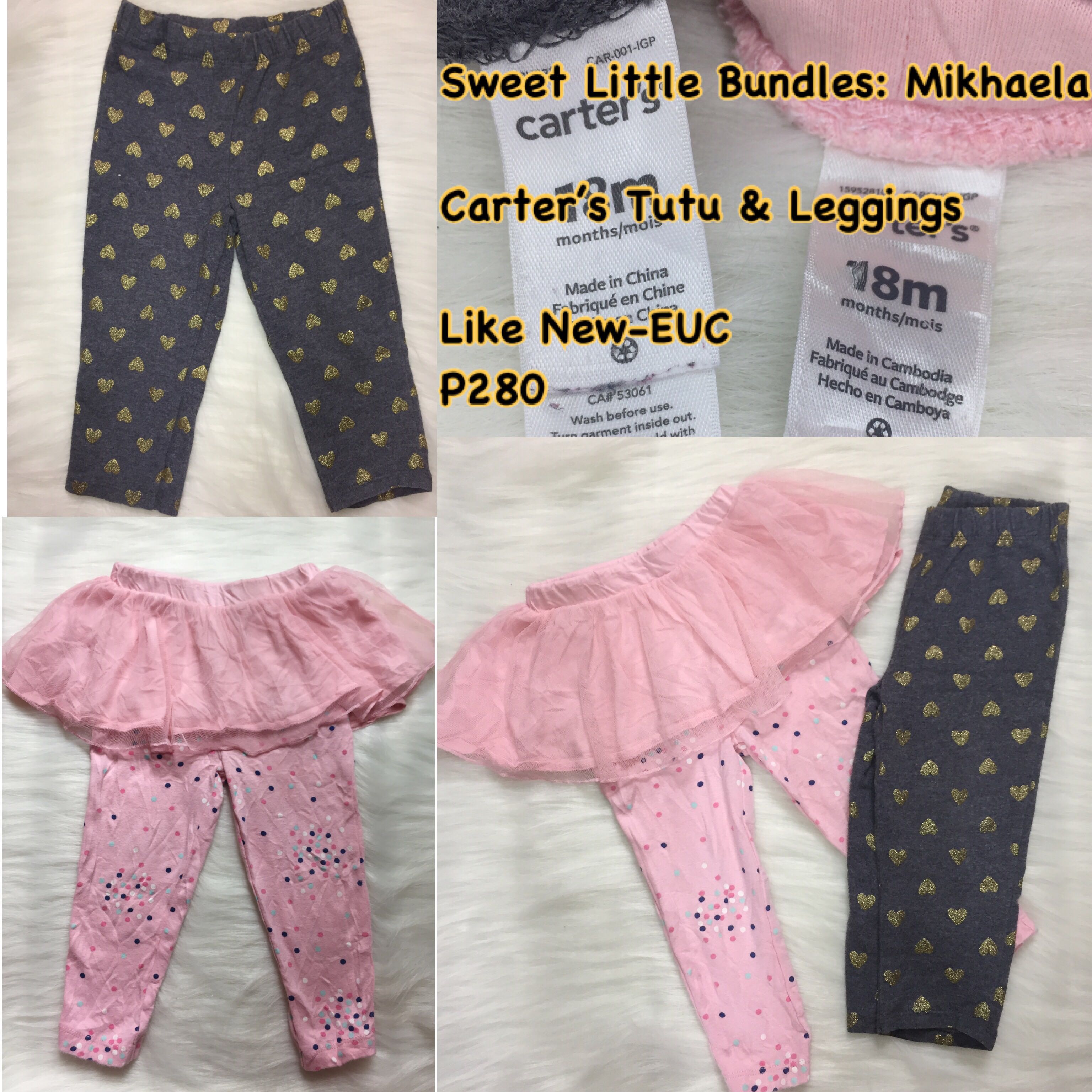 carters tutu leggings