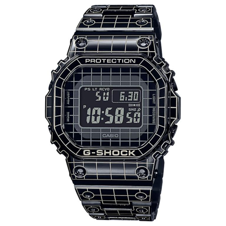 Casio G Shock Gmw B5000 Series Gmw B5000cs 1 格紋bluetooth 藍芽mobile Link 電話連接multi Band 6 電波受信機能tough Solar 光動能銀色gshock Gmw B5000cs 名牌 錶 Carousell