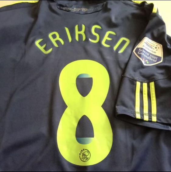 Christian Eriksen Jersey Ajax Adidas Away 2010 2011 Grade AAA Kaos