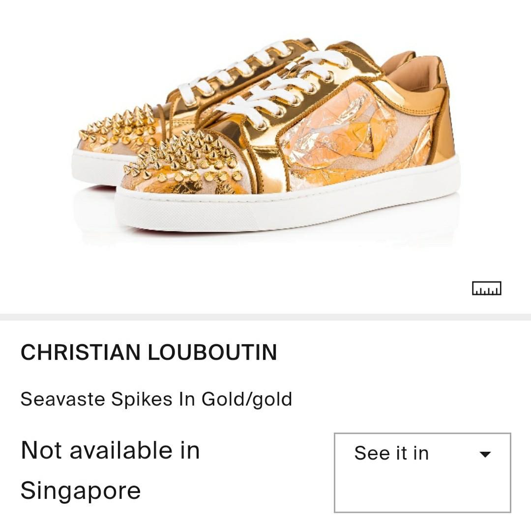 Christian Louboutin Louis Strass Silver, Men's Fashion, Footwear, Sneakers  on Carousell