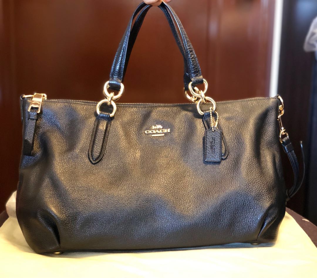 COACH ALLY SATCHEL BLACK BAG ON SALE Women s Fashion Bags