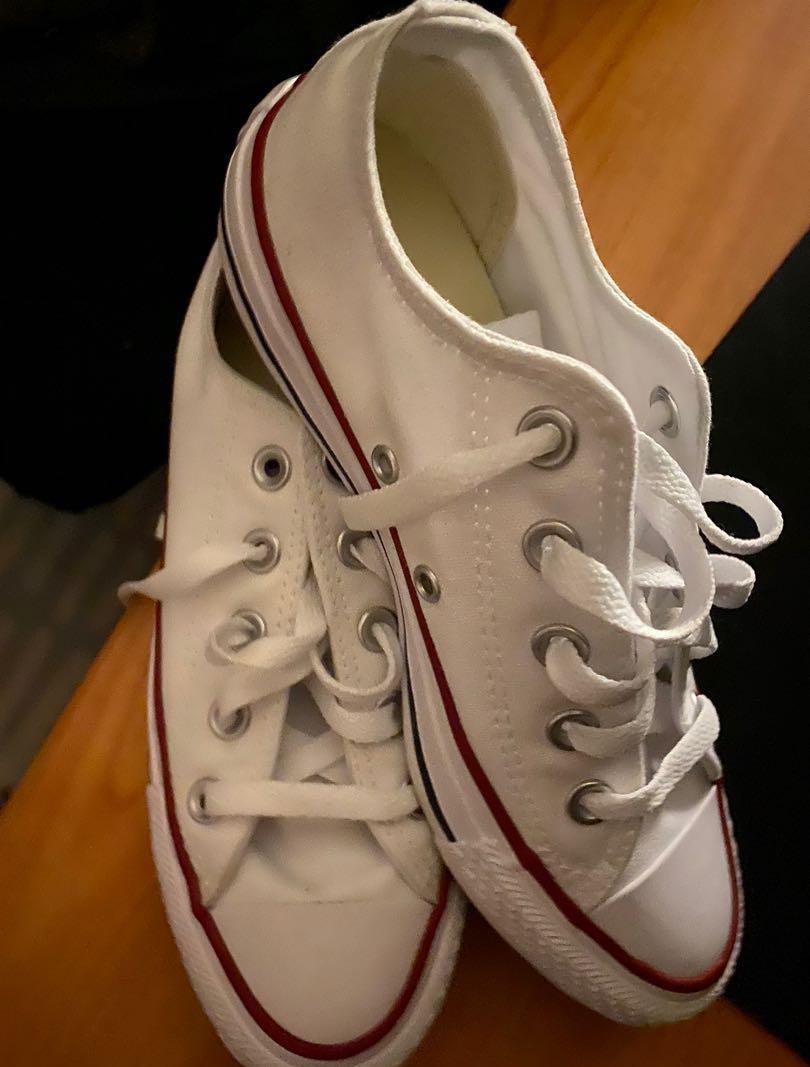 White converse deals trainers womens