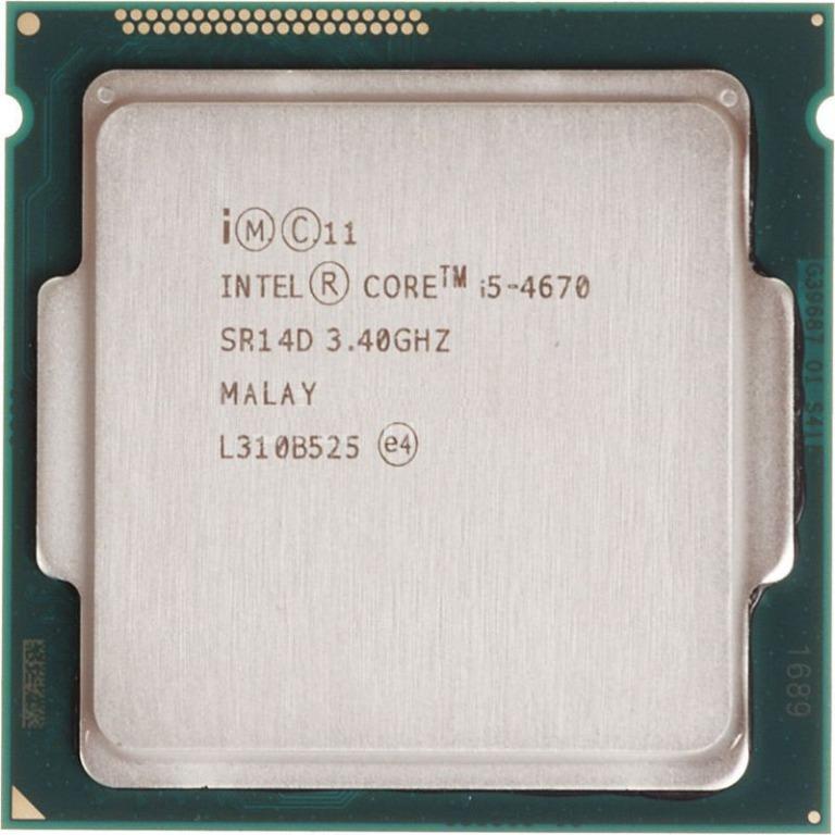 CPU Processor intel core i5 - 4670 LGA 1150 3.40 GHZ, Computers 