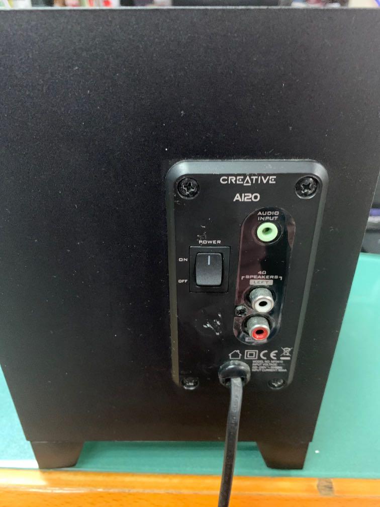 Creative subwoofer (Category: Soundbars, Speakers & Amplifiers) located in Pasay City. Submitted by ayinong168 (Listing ID 1028284527, Image 2). Description: Item is brand new in excellent condition working, no box, pm for inquiries .