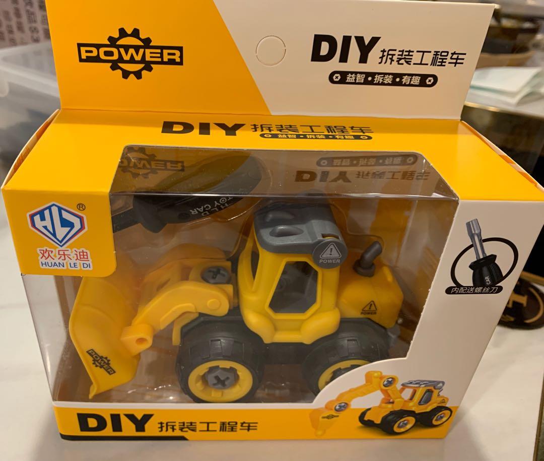 全新diy 拆裝工程車玩具車 玩具 遊戲類 玩具 Carousell