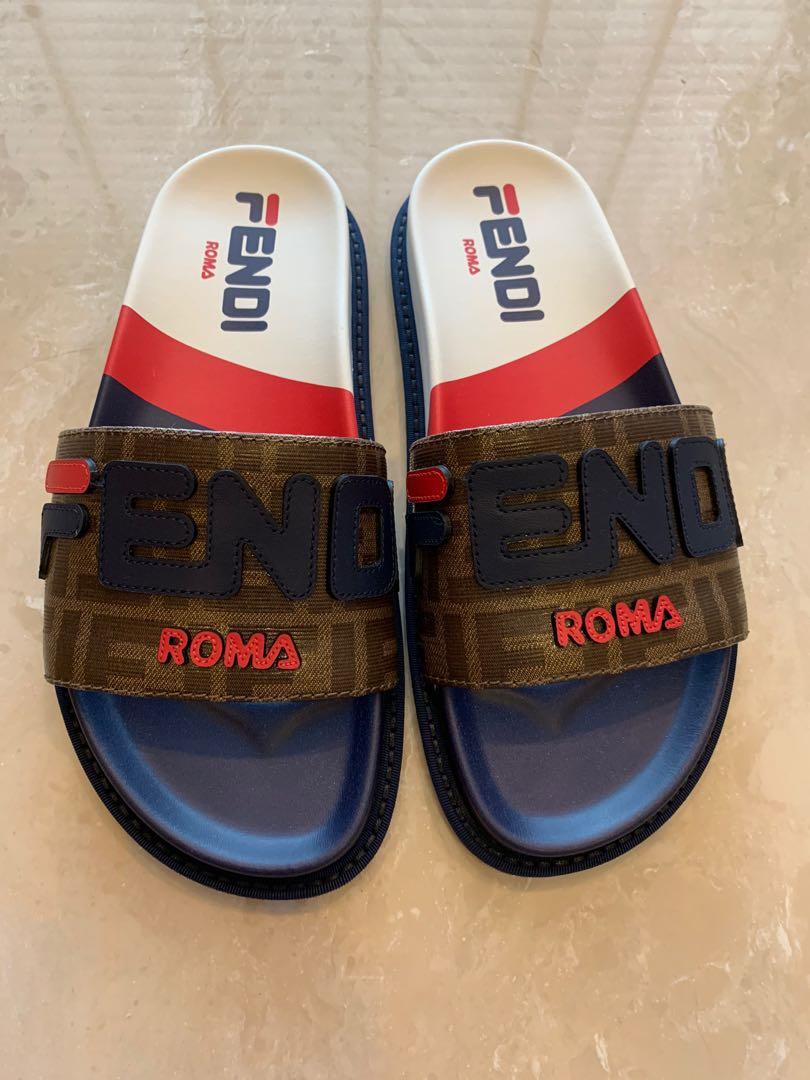 fendi colorful slides