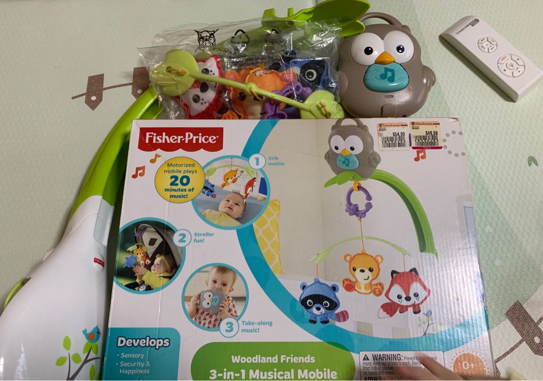 Fisher Price Musical Cot Mobile, Babies & Kids, Infant Playtime on