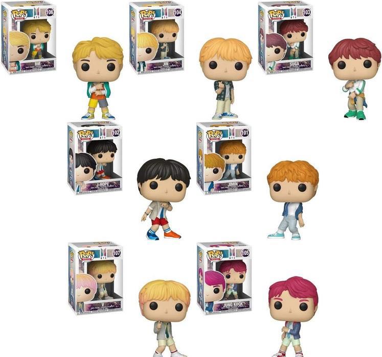 bts funko pop set