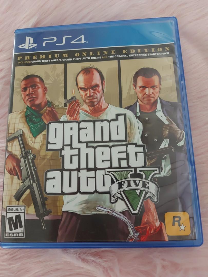 Grand Theft Auto V GTA 5 Premium Online Edition - PS4 - Game Games
