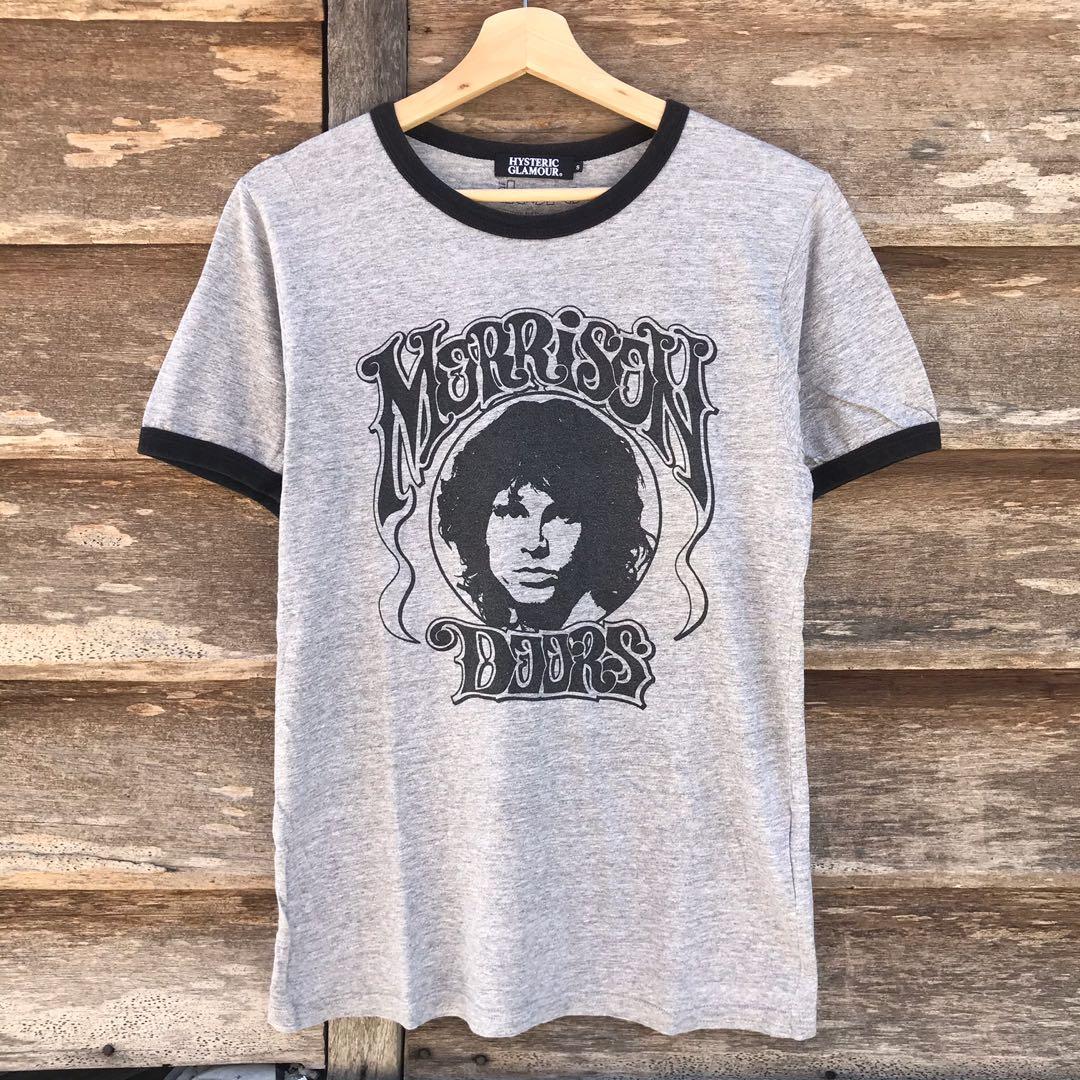 Hysteric Glamour X The Doors Ringer Tee, Men's Fashion, Tops 