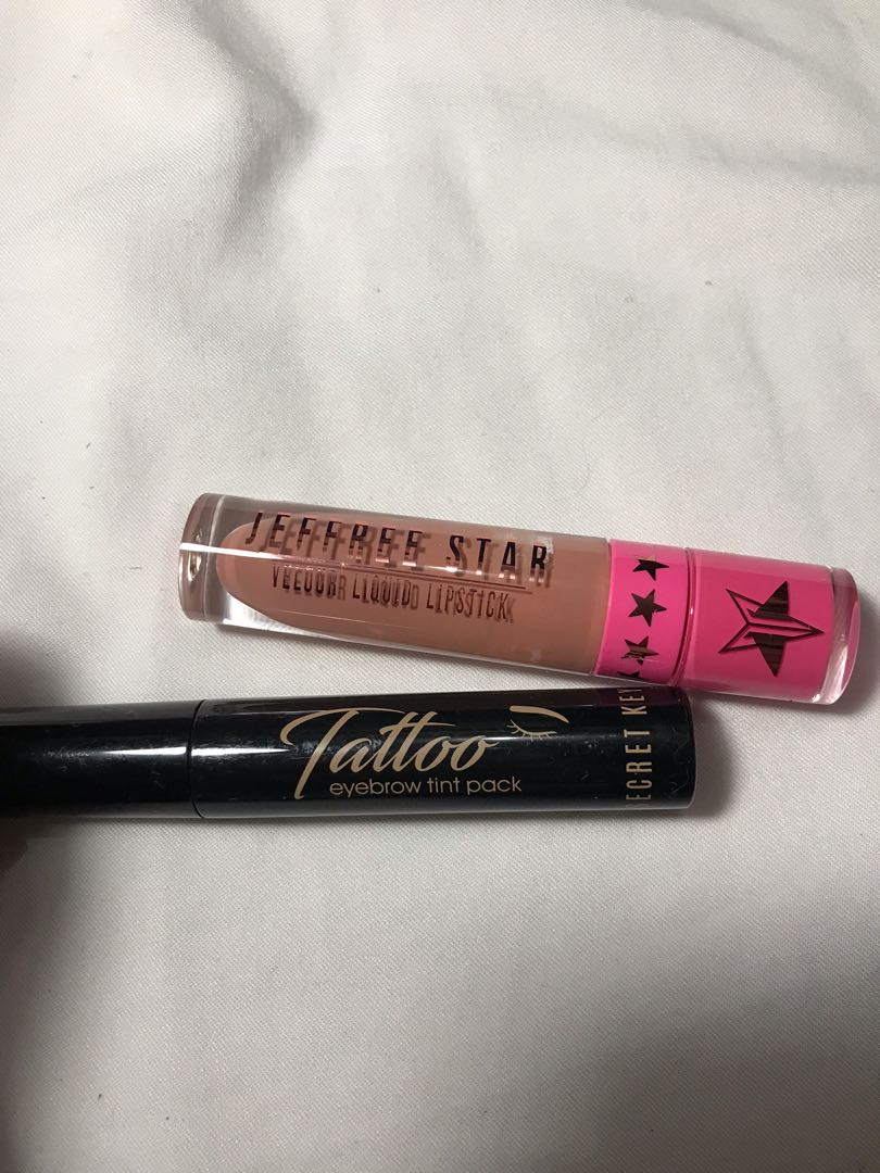 Jeffree Star Mannequin Matte Liquid Lipstick And Secret Key Eyebrow Tattoo Eyebrow Tint Health Beauty Makeup On Carousell