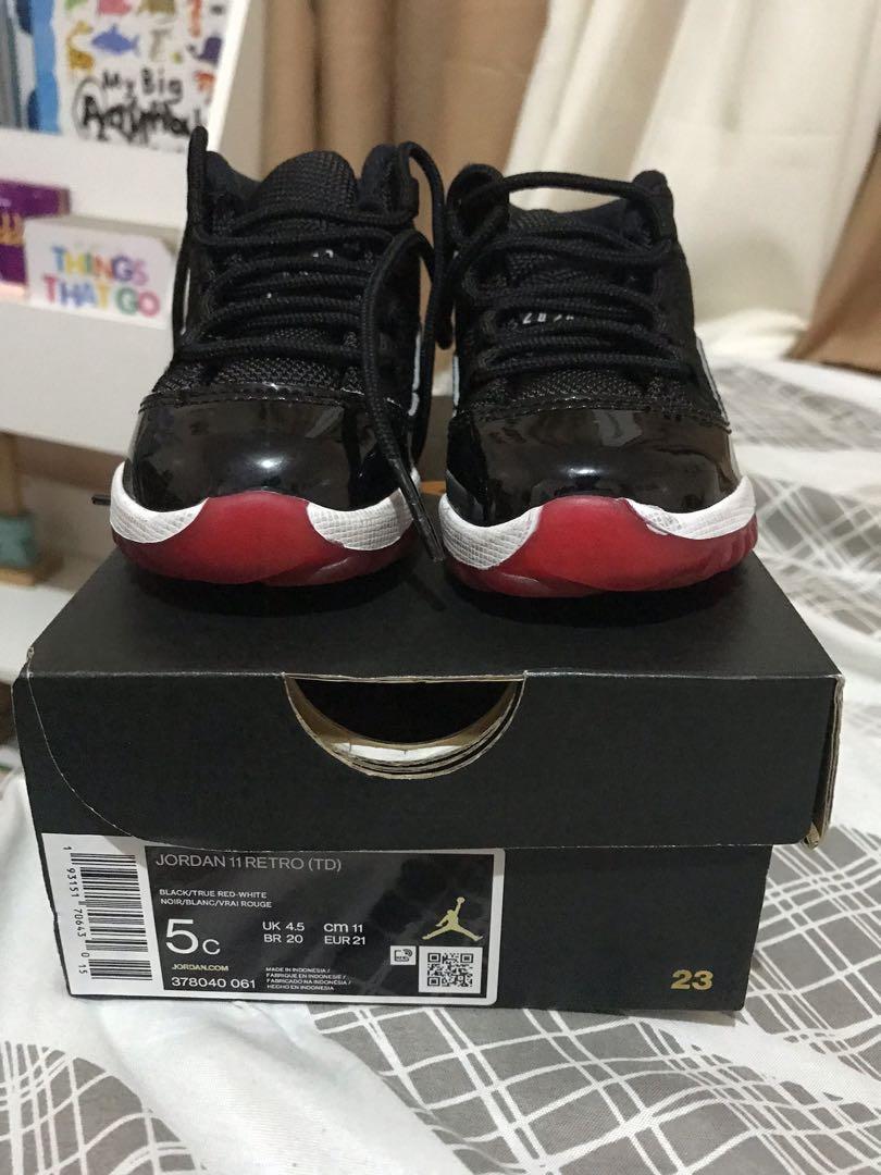 Jordan 11 breds infant size 5c, Babies