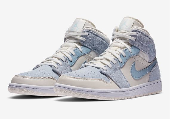 Mixed texture blue jordan 1 clearance