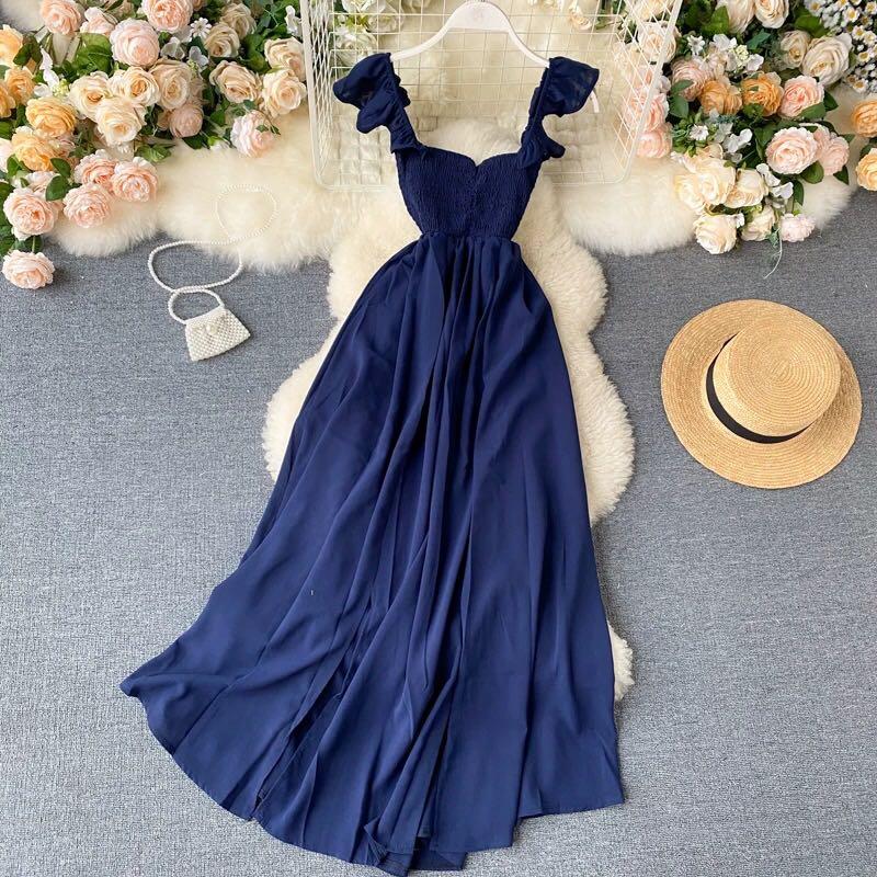 sleeveless long dress