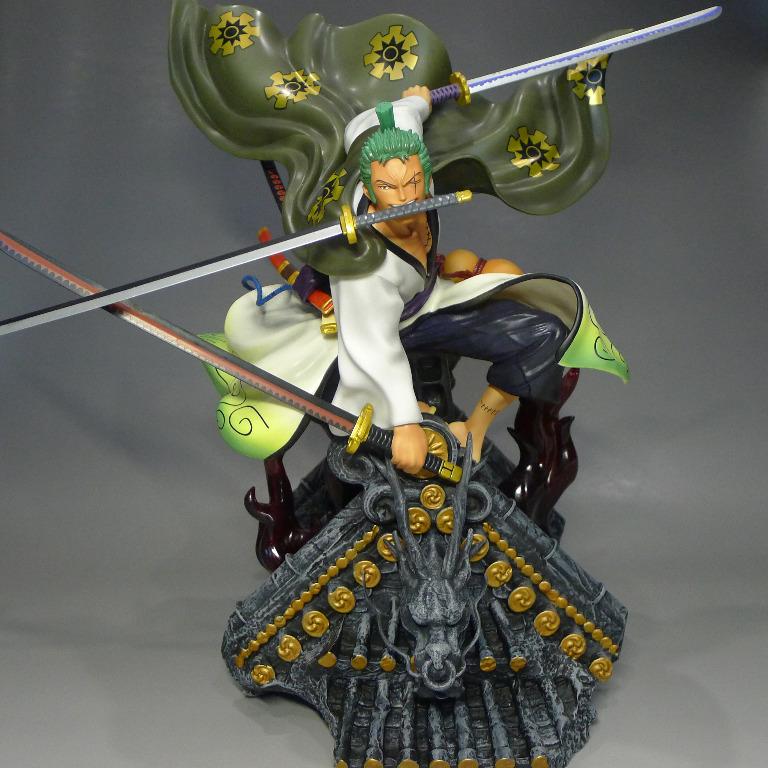 Large Size One Piece Zoro Zorojuro Land Of Wano Pvc Figurine 50cm Hobbies Toys Toys Games On Carousell