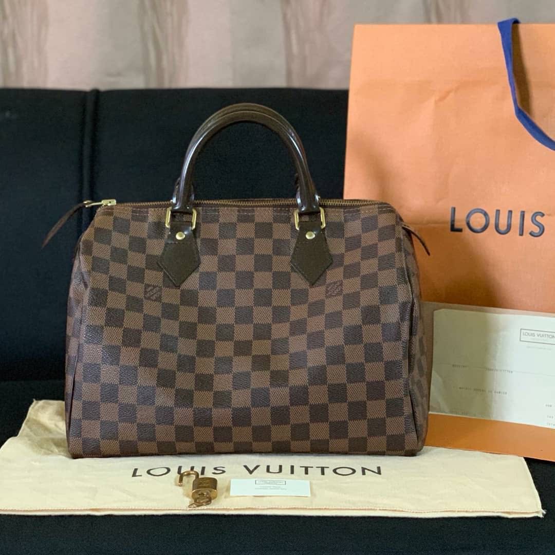 LOUIS VUITTON ILLOVO PM DAMIER EBENE, Luxury, Bags & Wallets on Carousell